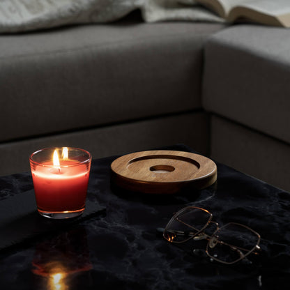 S1EGAN - Set di 6 sottobicchieri in legno di acacia, assorbenti e isolanti, impilabili, sottobicchieri rustici per tavolo in legno, progettati da S1EGAN (diametro 10,5 cm S1EGAN - Set di 6 sottobicchieri in legno di acacia, assorbenti e isolanti, impilabili, sottobicchieri rustici per tavolo in legno, progettati da S1EGAN (diametro 10,5 cm